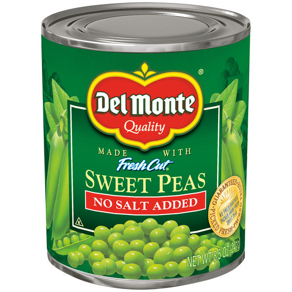 Del Monte No Salt Added Sweet Peas  DestGlow
