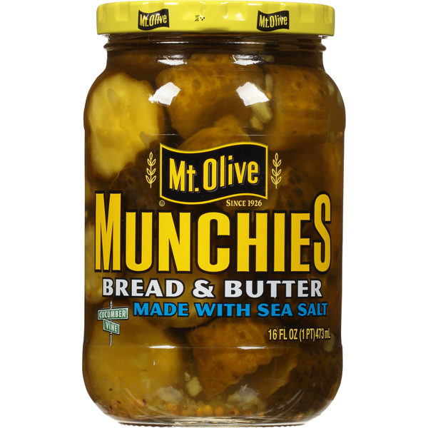 Mt. Olive Munchie Bread &amp; Butter Sweet Pickles  DestGlow
