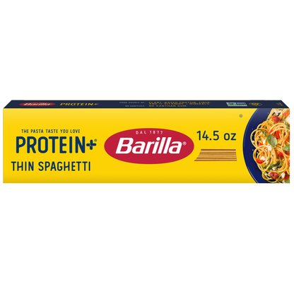 Barilla Protein+ (Plus) Thin Spaghetti Pasta- Plant Based - Made from Lentils, Chickpeas &amp; Peas