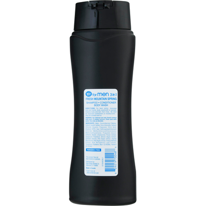White Rain Shampoo + Conditioner + Body Wash, Fresh Mountain Spring