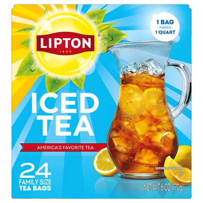 Lipton Tea Bags Iced Tea Family Size  DestGlow