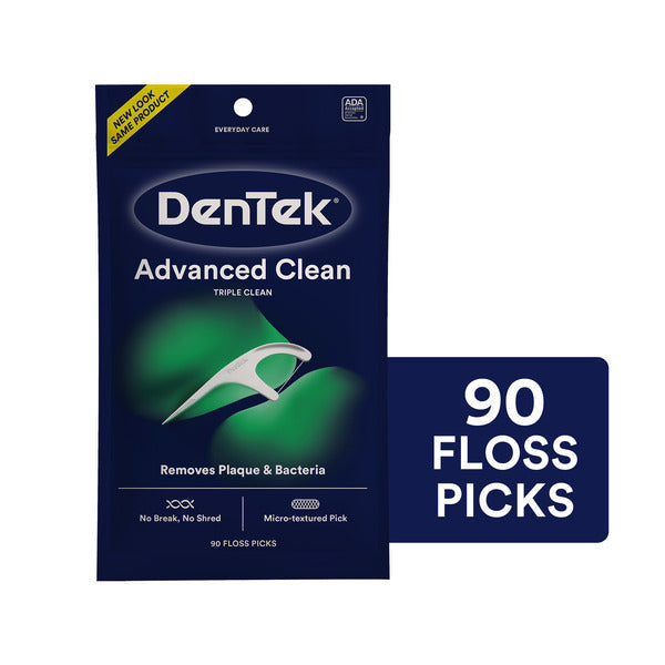 DenTek Floss Picks Triple Clean Advanced Clean Mouthwash Blast  DestGlow