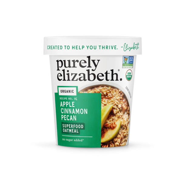 Purely Elizabeth Apple Cinnamon Superfood Oatmeal Cup, Organic  DestGlow