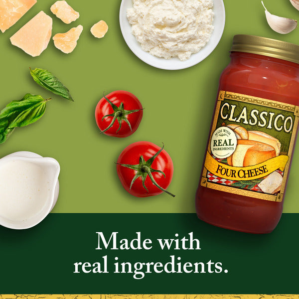Classico Four Cheese Tomato Spaghetti Pasta Sauce  DestGlow