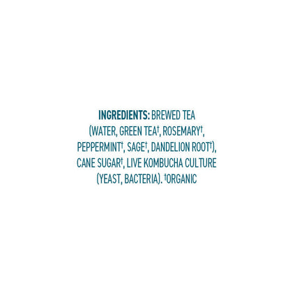 Brew Dr. Kombucha Clear Mind, w/ Rosemary, Mint, Sage, Green Tea
