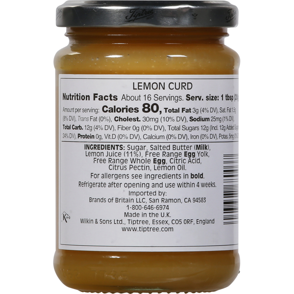 Wilkin &amp; Sons Limited Tiptree Lemon Curd