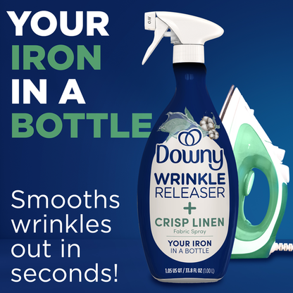 Downy Wrinkle Releaser + Crisp Linen Fabric Spray