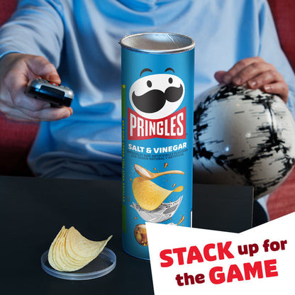 Pringles Salt and Vinegar Potato Crisps Chips, Lunch Snacks, 5.5 oz