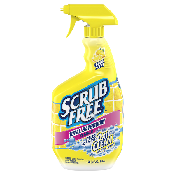 Scrub Free Plus Foaming Oxi Clean Lemon Scent Total Bathroom Cleaner  DestGlow