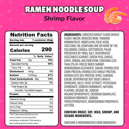Maruchan Instant Lunch Ramen Noodles Shrimp