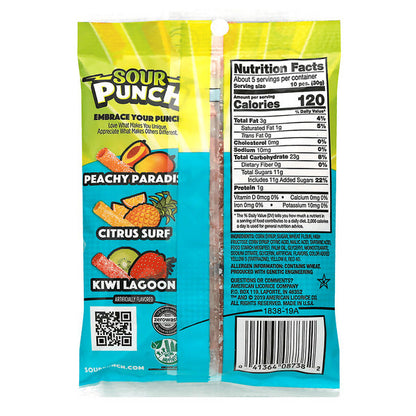 Sour Punch Tropical Blends Chewy Candy Pieces