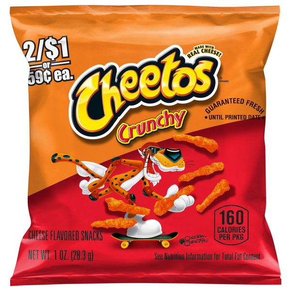 Cheetos Cheese Flavored Snacks, Crunchy  DestGlow