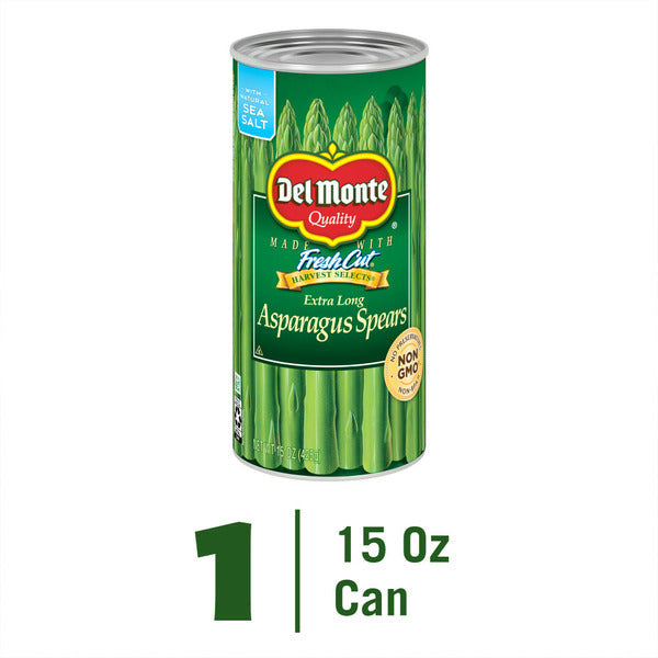 Del Monte FRESH CUT Extra Long Asparagus Spears, Canned Vegetables  DestGlow