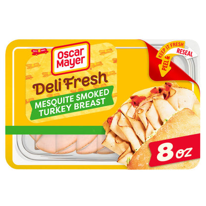 Oscar Mayer Deli Fresh Mesquite Smoked Turkey Breast Sliced Sandwich Lunch Meat