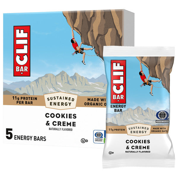 CLIF BAR Energy Protein Bars, Cookies &amp; Creme, Non-Gmo 12 oz  DestGlow