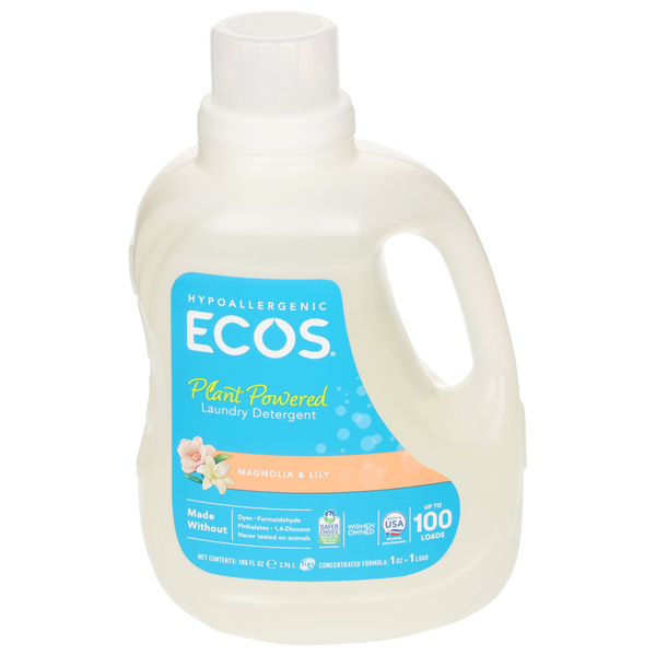 Ecos Laundry Detergent, Plant Powered, Magnolia &amp; Lily