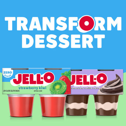 Jell-O Strawberry Kiwi Sugar Free Refrigerated Gelatin