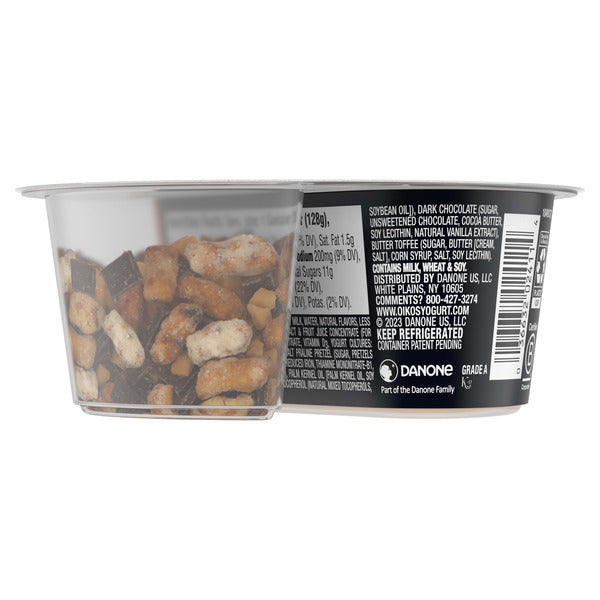Oikos Remix Salted Caramel High Protein Nonfat Greek Yogurt  With Mix-Ins  DestGlow