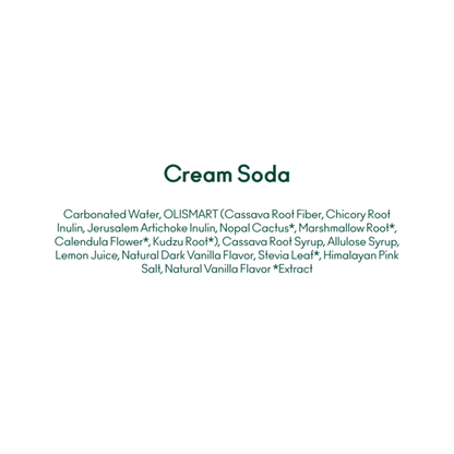 OLIPOP Prebiotic Soda, Cream Soda