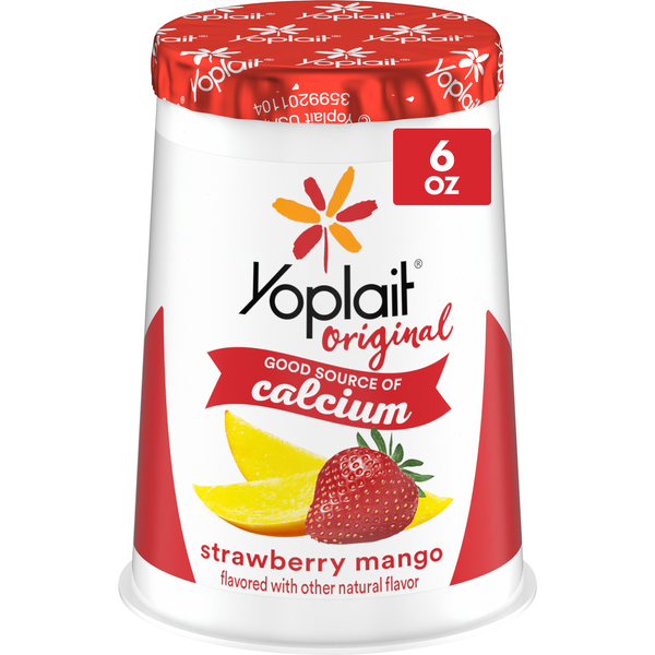 Yoplait Original Low Fat Strawberry Mango Yogurt Cup  DestGlow
