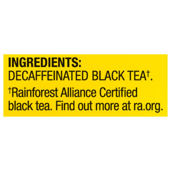 Lipton Decaffeinated Yellow Label Black Tea  DestGlow