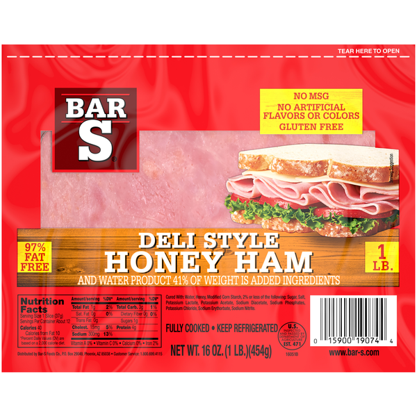 Bar-S Deli Style Honey Ham  DestGlow