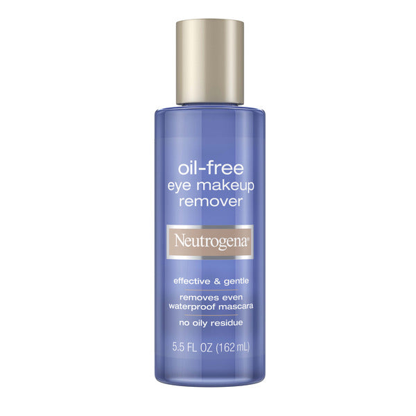 Neutrogena Gentle Eye Makeup Remover, Oil-Free Liquid Makeup Remover for Eyes, 5.5 fl oz  DestGlow