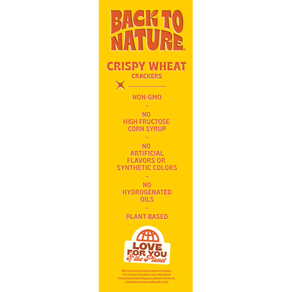 Back to Nature Crispy Wheat Crackers  DestGlow
