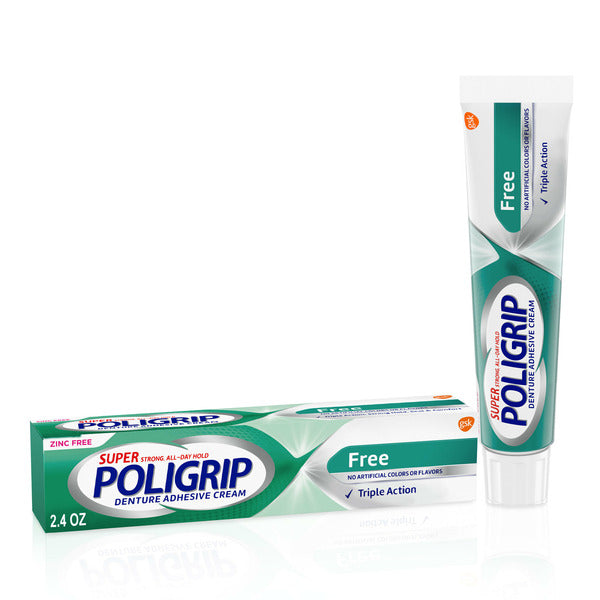 Poligrip Additive Free Denture Adhesive Cream  DestGlow