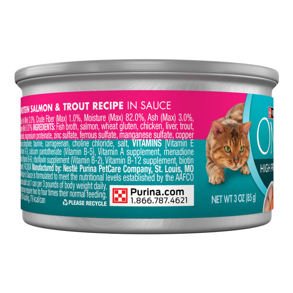 Purina ONE Natural, High Protein Cat Food, Salmon and Trout Recipe in Sauce  DestGlow