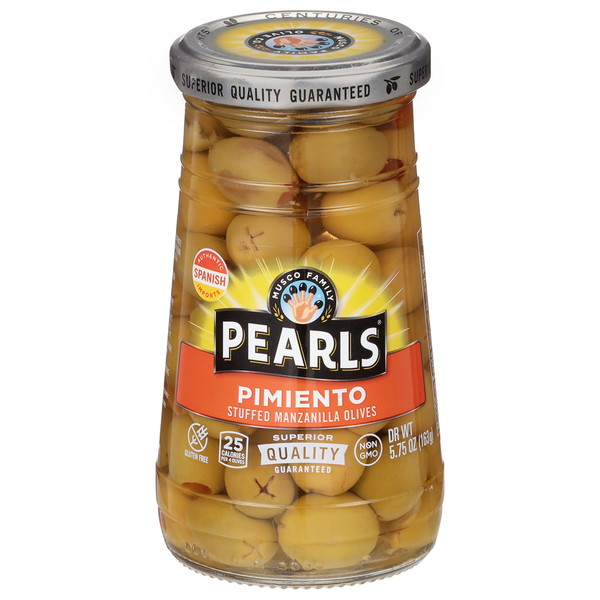 Pearls Pimiento Stuffed Manzanilla Olives  DestGlow