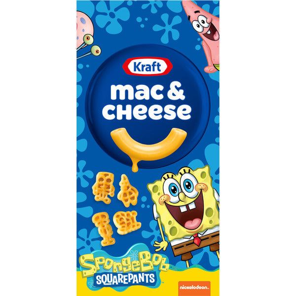 Kraft Mac &amp; Cheese Macaroni and Cheese Dinner SpongeBob SquarePants  DestGlow