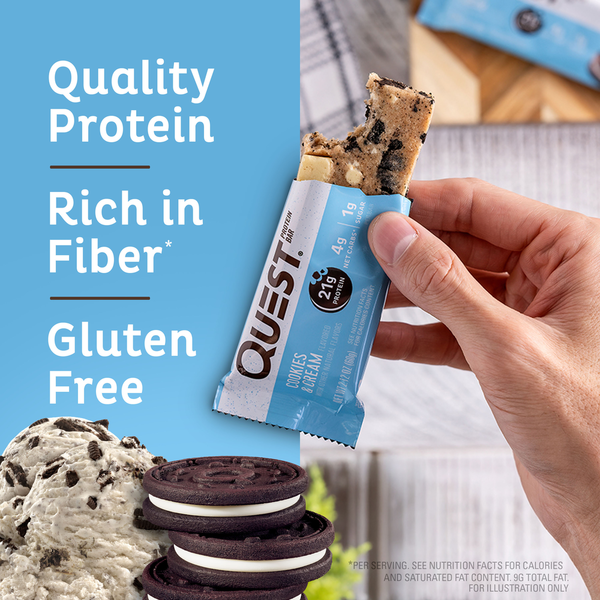 Quest Protein Bar, Cookies &amp; Cream Flavor