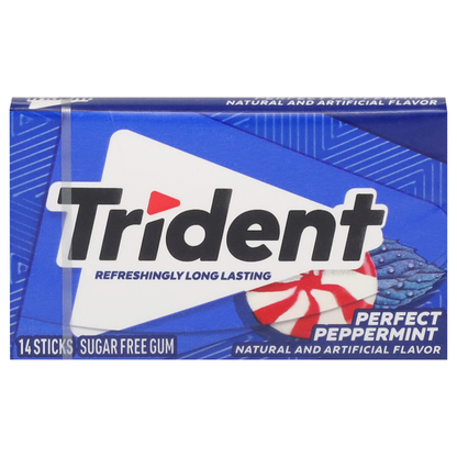 Trident Gum, Sugar Free, Perfect Peppermint  DestGlow