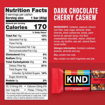 KIND Dark Chocolate Cherry Cashew