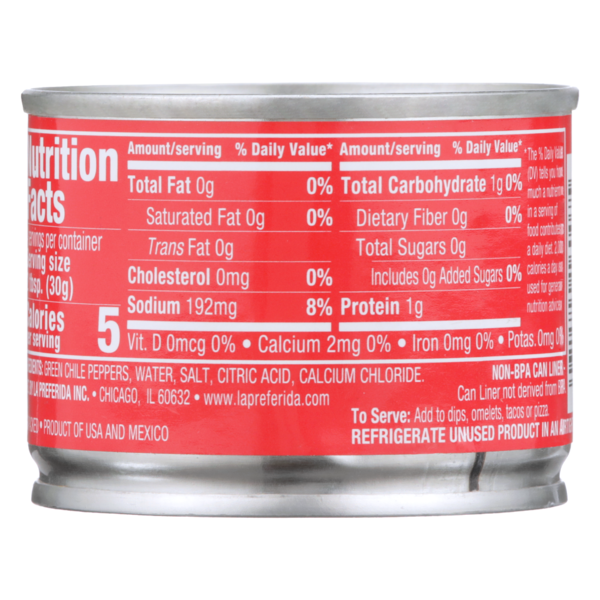 La Preferida Mild Diced Green Chiles, Roasted &amp; Peeled  DestGlow