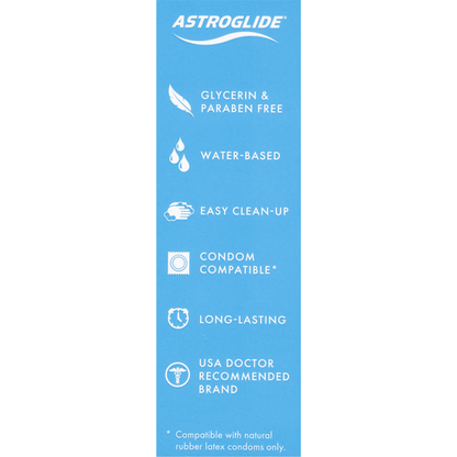 ASTROGLIDE Personal Lubricant, Water-Based, Hypoallergenic