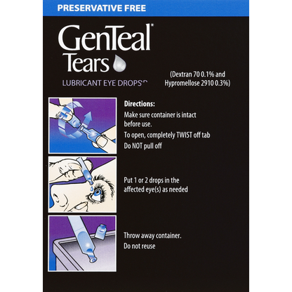 GENTEAL Tears Eye Drops, Lubricant, Liquid Drops