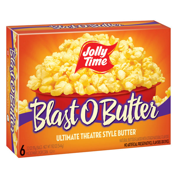 Jolly Time Blast O Butter Microwave Popcorn  DestGlow