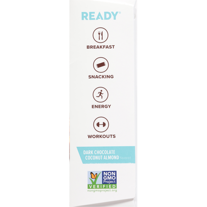 Ready Protein Bar, Dark Chocolate Coconut Almond Flavored