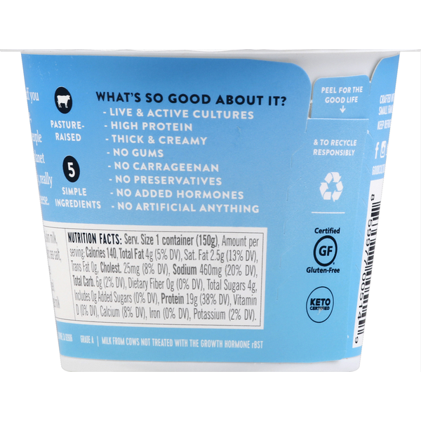 good culture Cottage Cheese, Simply, Low-Fat Classic  DestGlow