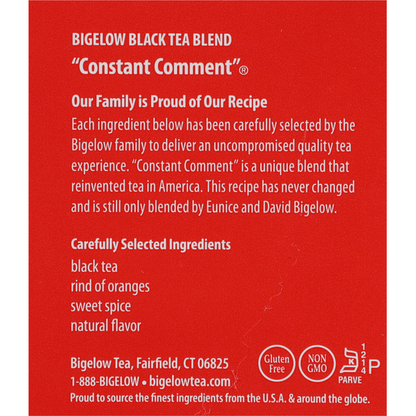 Bigelow Black Tea, Constant Comment, Tea Bags