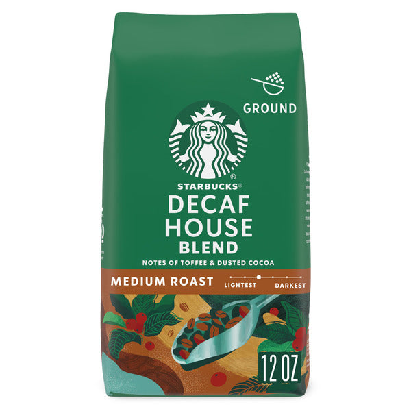 Starbucks Decaf House Blend Medium Roast Ground Coffee  DestGlow