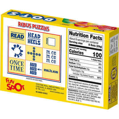 Dots Original Assorted Fruit Flavored Gumdrops Theater Box