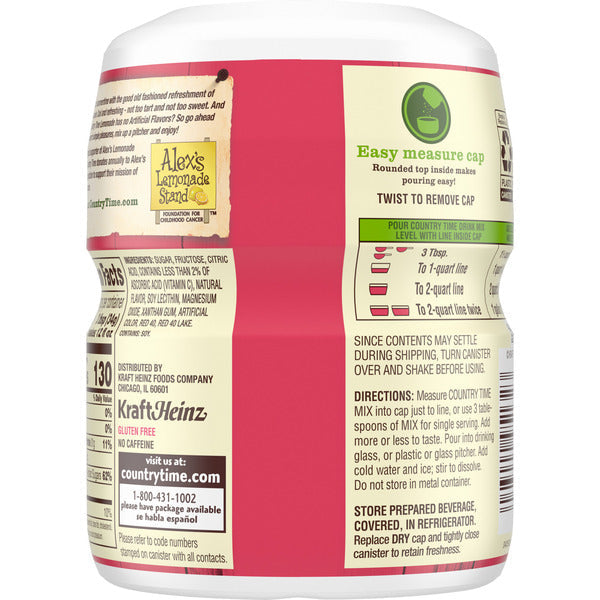Country Time Strawberry Lemonade Naturally Flavored Powdered Drink Mix  DestGlow