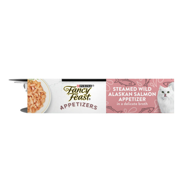 Purina Fancy Feast Appetizers Lickable Grain Free Wet Cat Food Topper Wild Alaskan Salmon Appetizer  DestGlow