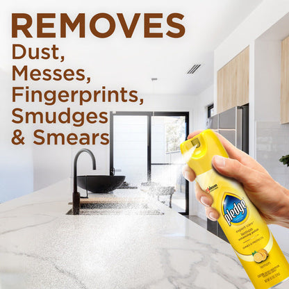Pledge® Expert Care™ Enhancing Polish Aerosol, Lemon Scent, Shines &amp; Protects