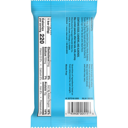 RXBAR Nut Butter and Oat Blueberry Cashew Butter Protein Bars, Protein Snacks, 1.9 oz