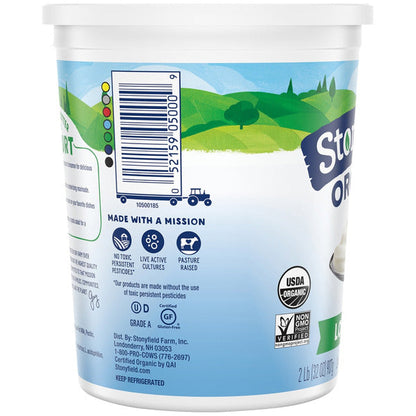 Stonyfield Organic Lowfat Yogurt Plain