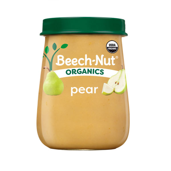 Beech-Nut Organics Stage 1 Organic Baby Food, Pear, 4 oz Jar  DestGlow